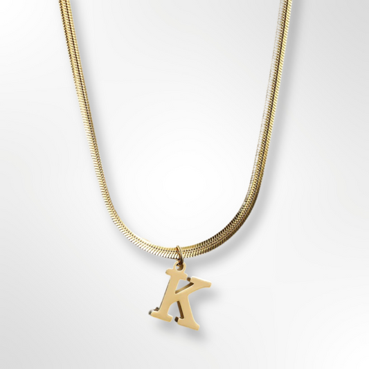 A-Z Alphabet Gold Plated Pendant Necklace for Women